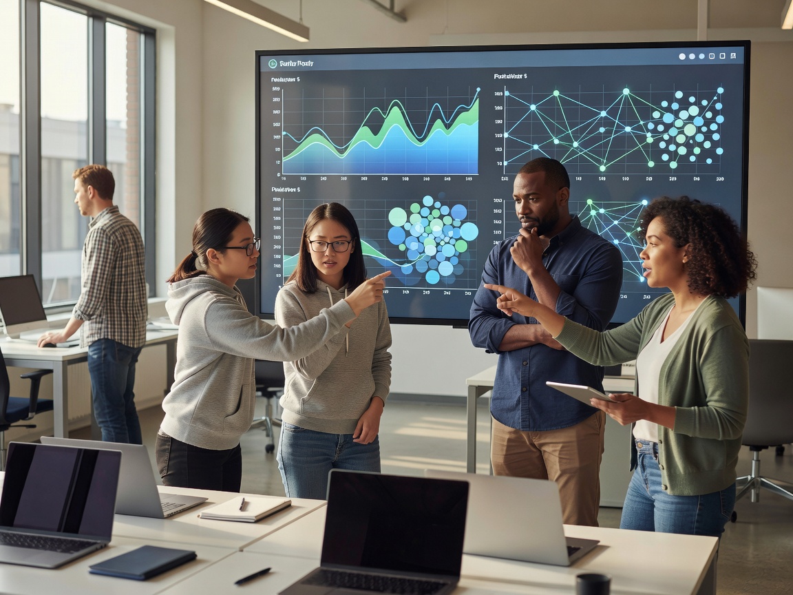 Remote team collaborating with modern AI tools